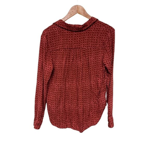 Holding Horses Anthropologie Long Sleeve Button Front Splatter  Women's Small - Picture 5 of 7